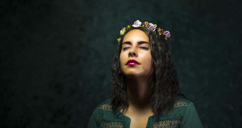 Fashion Model with Star Crown